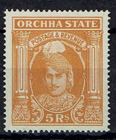 Image of Indian Feudatory States ~ Orchha SG 44 LMM British Commonwealth Stamp